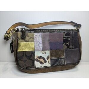 Y2K Coach Signature Legacy Holiday Patchwork Demi Bag Purse